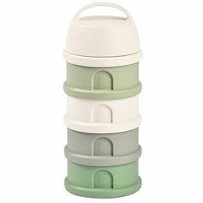 Beaba Stapelbare doseerdozen 4 compartimenten Cotton white/Sage green