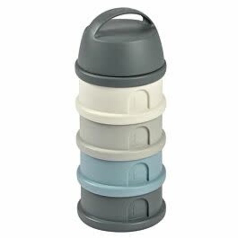 Beaba Stapelbare doseerdozen 4 compartimenten Mineral grey/blue