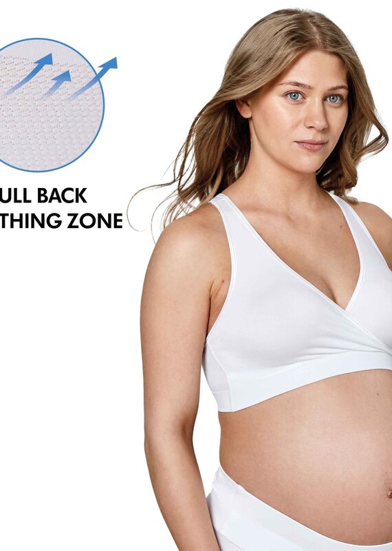 Medela Keep Cool Sleep zwangerschaps- en voedingsbeha voor de nacht - Wit