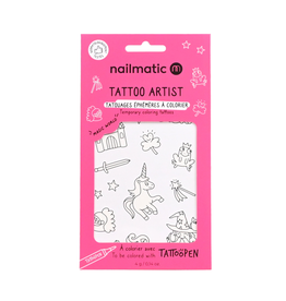 Nailmatic Nk - Planche De Tattoo A Colorier Magic World