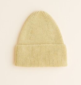 Hvid Beanie Fonzie Light Yellow