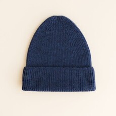 Hvid Beanie Fonzie Blue