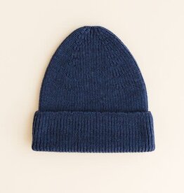 Hvid Beanie Fonzie Blue