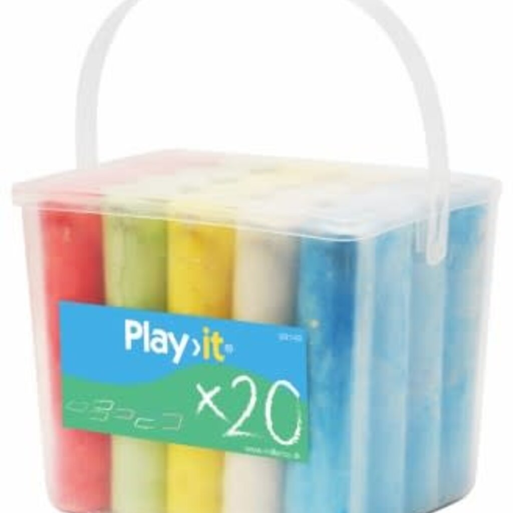 PlayIt Stoepkrijt - 20 stuks