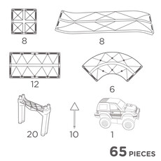 Cleverclixx Race Track Intense 65 pieces