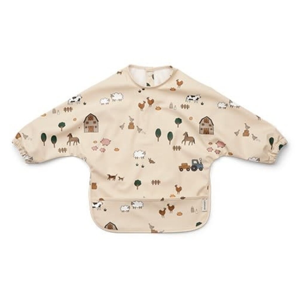 Liewood Merle Printed Cape Bib Farm / Sandy
