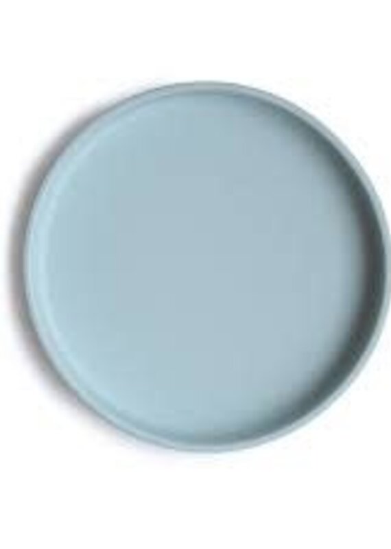 Mushie Silicone Classic Bord met Zuignap - Powder Blue