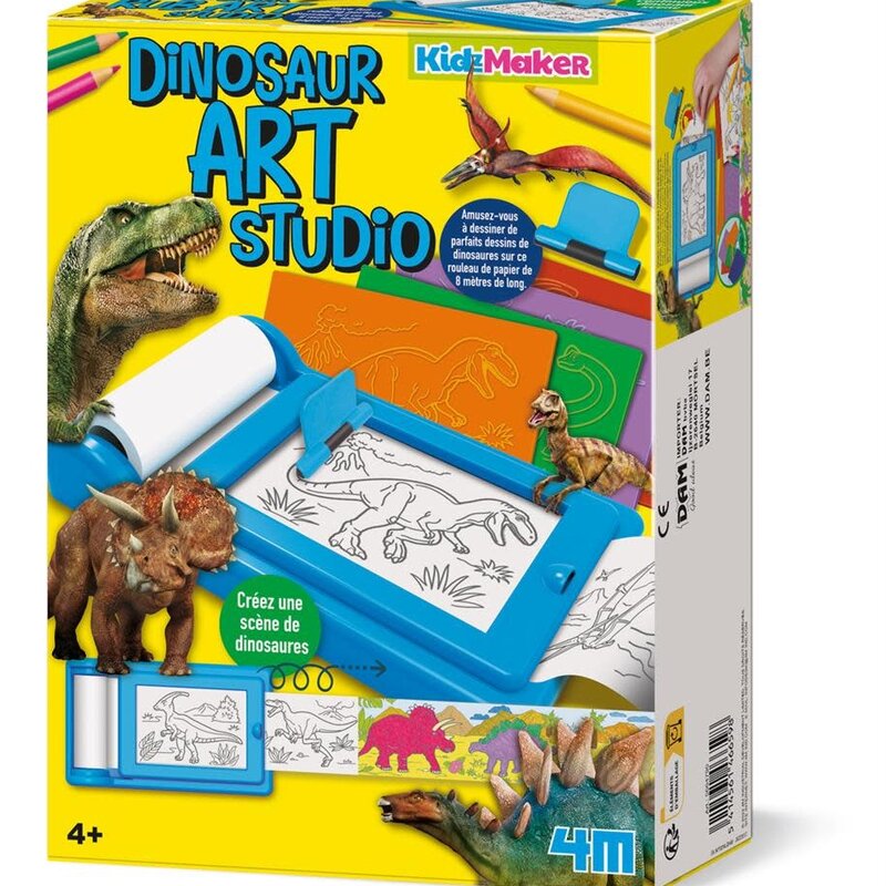 4M Dinosaur Rub Art Studio