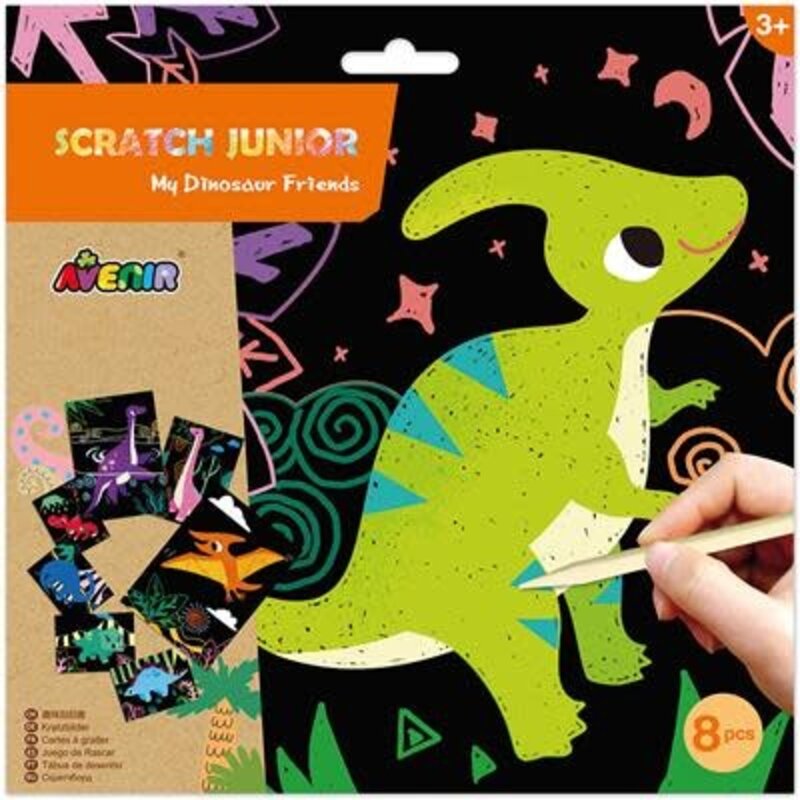 Avenir Scratch Art - Dinosaur Friends