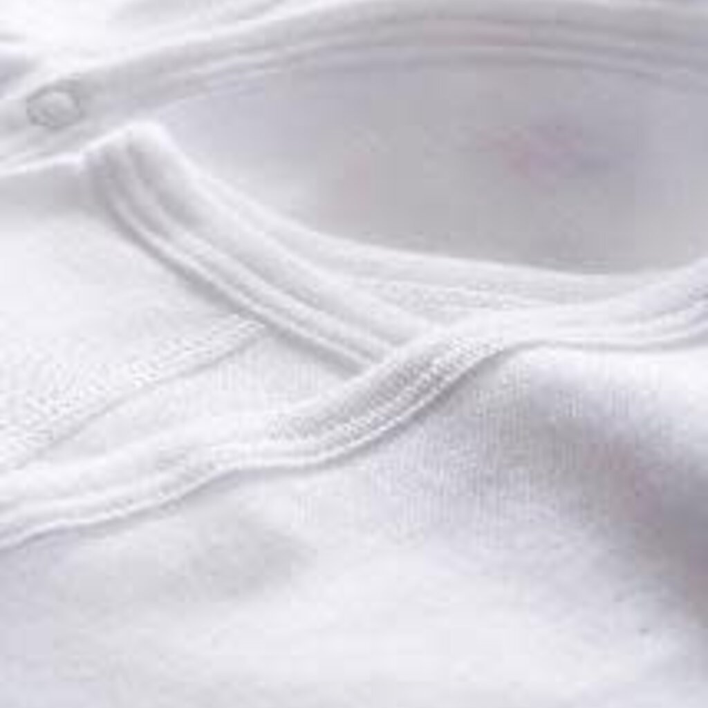 Petit Bateau 2 Overslagbody's Wit Lange Mouwen 54218