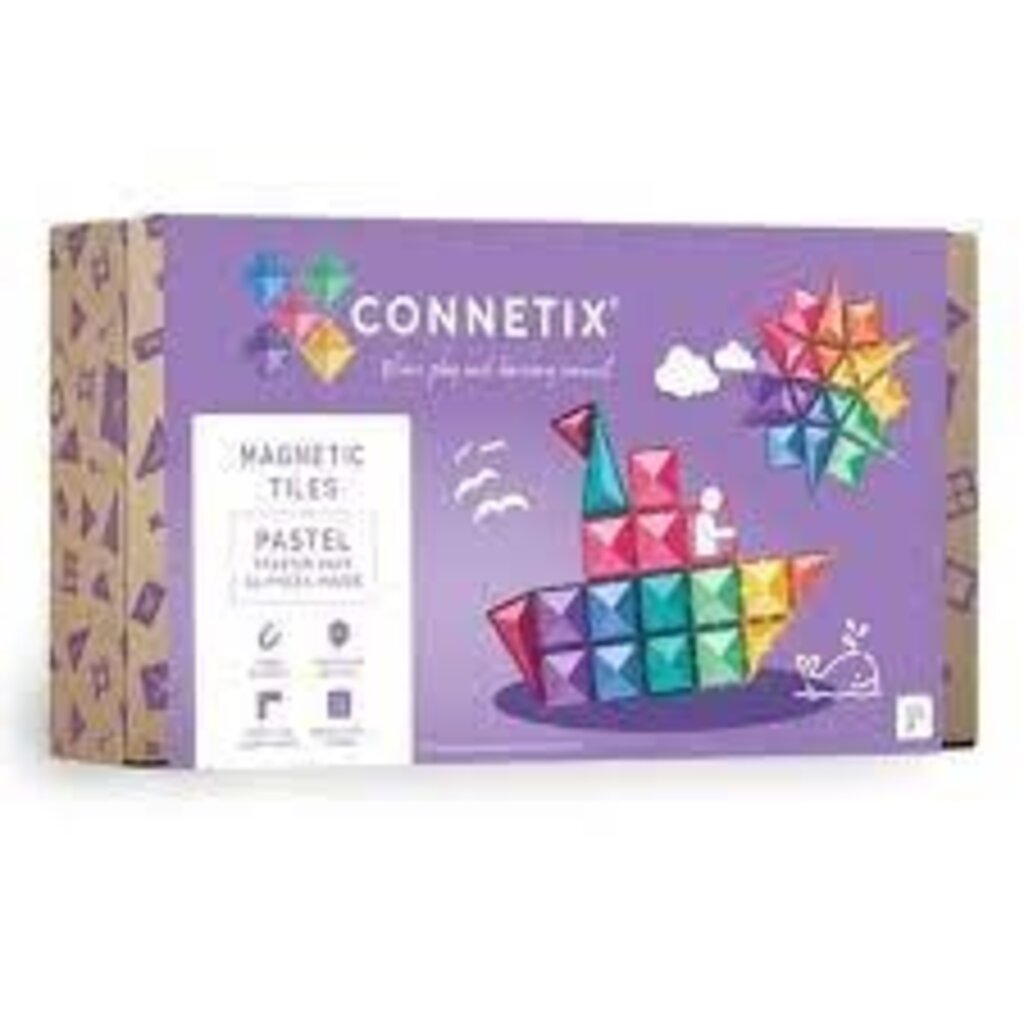 Connetix 64 Piece Starter Pack Pastel