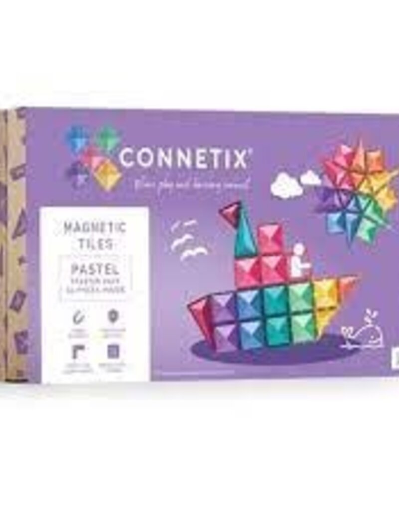 Connetix 64 Piece Starter Pack Pastel