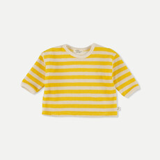 My Little Cozmo Organic toweling stripes baby sweatshirt Yellow