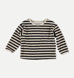 My Little Cozmo Organic toweling stripes sweatshirt Navy
