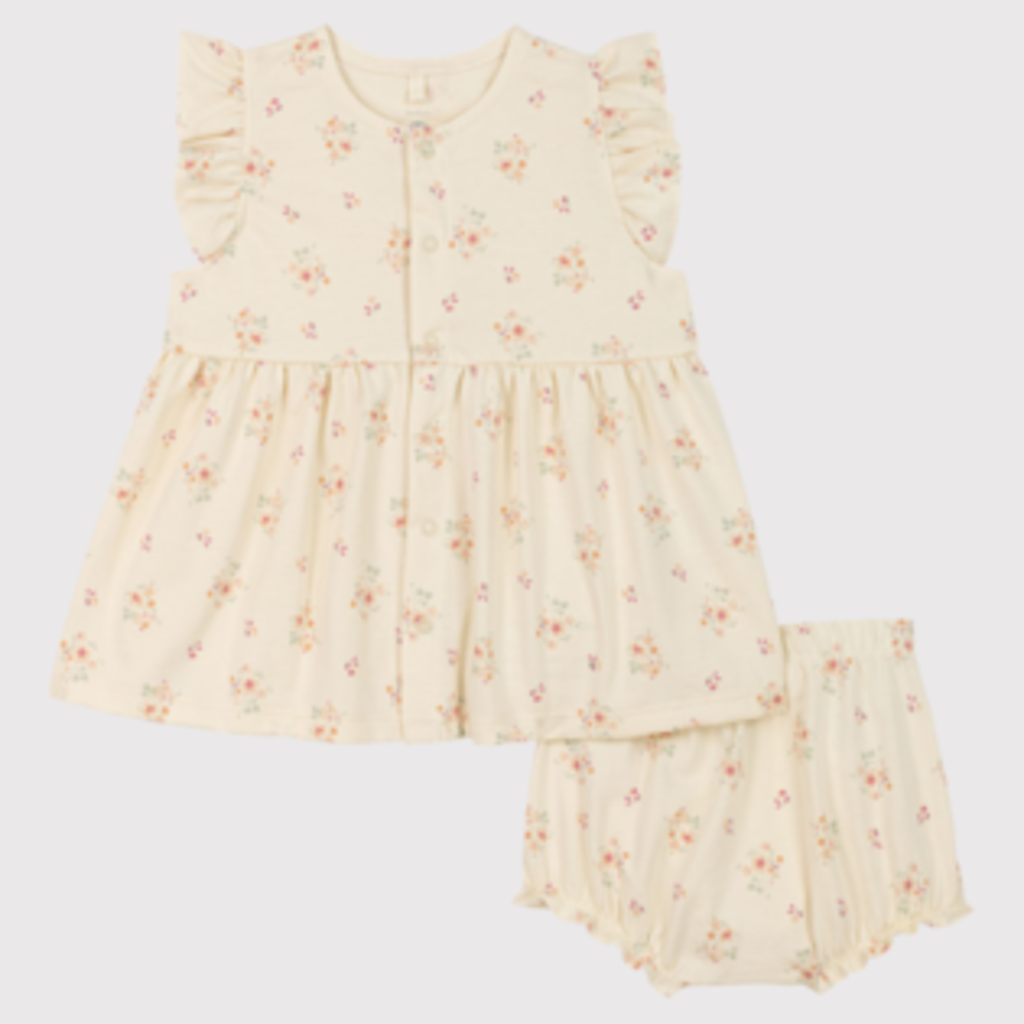 Petit Bateau Robe Mc + Bloomer Avalanche/Multico A0Ahm