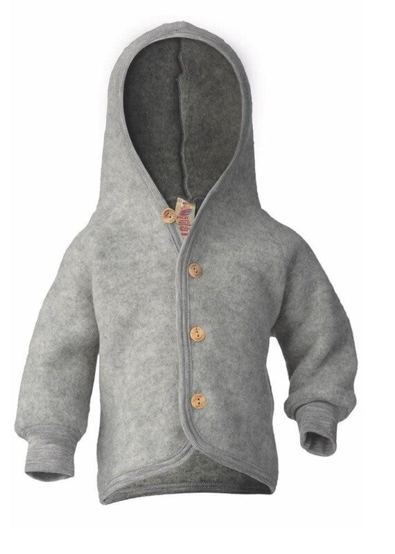 Engel Jasje Met Kap Wolfleece Light Grey