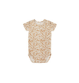 Quincy Mae Bamboo Short Sleeve Bodysuit Marigold