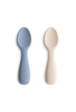Mushie Toddler spoons - Tradewinds/Shifting sand