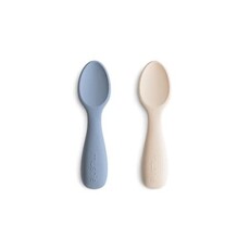 Mushie Toddler spoons - Tradewinds/Shifting sand