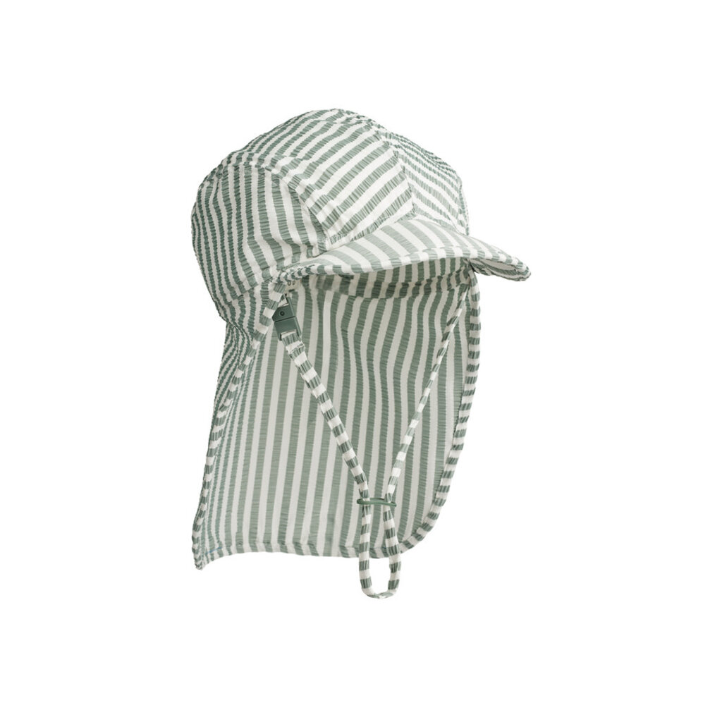 Liewood Lusio Seersucker Sun Hat Y/D stripe Peppermint / Creme de la creme
