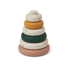 Liewood Dag Printed Stacking tower Splash dots / Sea  shell