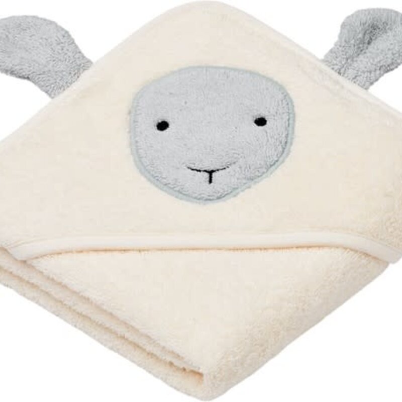 Liewood Albert Sheep Hooded Towel Creme de la creme