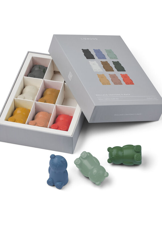Liewood Wallace Crayons 9-Pack Yellow mellow multi mix