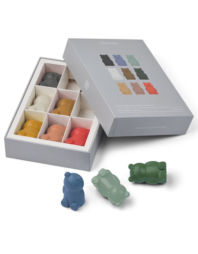 Liewood Wallace Crayons 9-Pack Yellow mellow multi mix