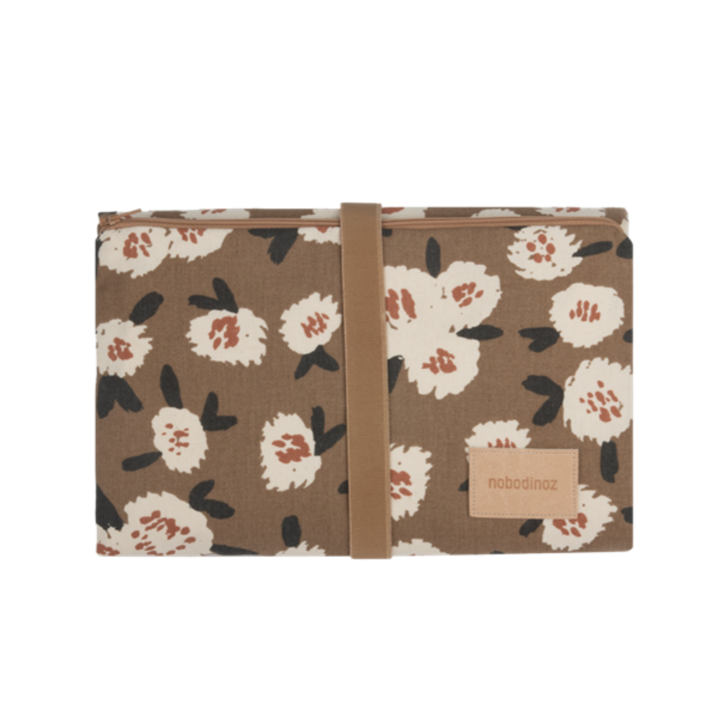 Nobodinoz Hyde Park Waterproof Changing Pad Camellia