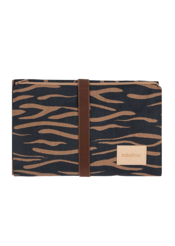 Nobodinoz Hyde Park Waterproof Changing Pad Blue Waves
