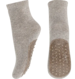 mp Denmark Cotton socks - anti-slip 489 Light Brown Melange