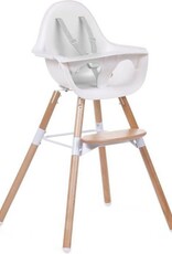 Childhome EVOLU 2 STOEL NATUREL / WIT 2 in 1 + BEUGEL