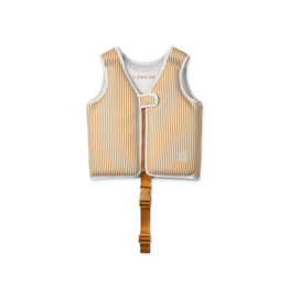 Liewood Dove Swim Vest Stripe Sandy/golden caramel