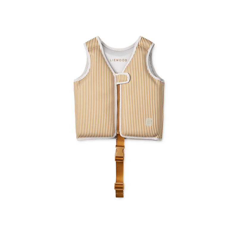 Liewood Dove Swim Vest Stripe Sandy/golden caramel