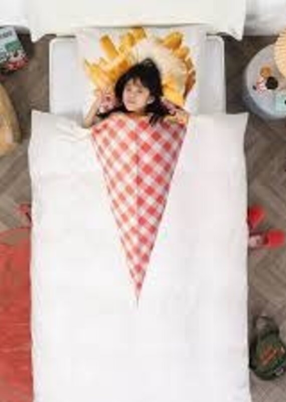 Snurk Hoeslakenset met kussensloop - Fries - 140cm x 200cm