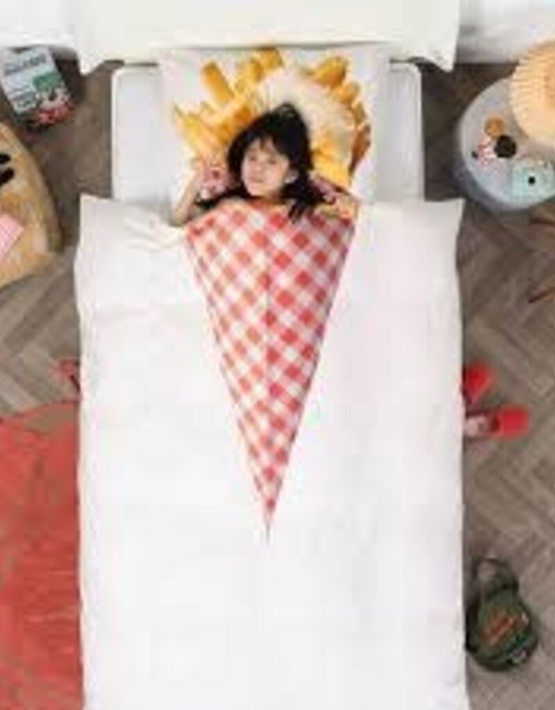 Snurk Hoeslakenset met kussensloop - Fries - 140cm x 200cm