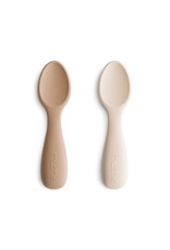 Mushie Toddler spoons - Natural / Shifting Sand