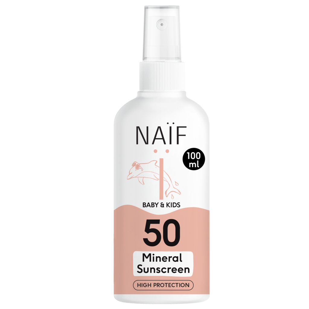 Naïf Minerale Zonnebrandspray SPF50 voor Baby & Kids 100ml