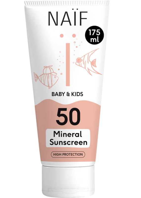 Naïf Minerale Zonnebrandcrème SPF50 voor Baby & Kids 175ml