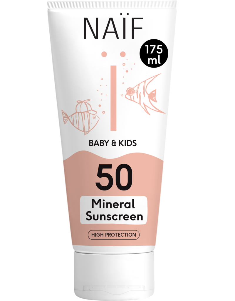 Naïf Minerale Zonnebrandcrème SPF50 voor Baby & Kids 175ml