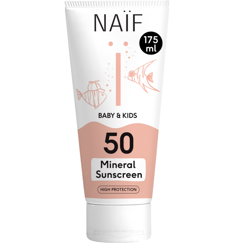 Naïf Minerale Zonnebrandcrème SPF50 voor Baby & Kids 175ml