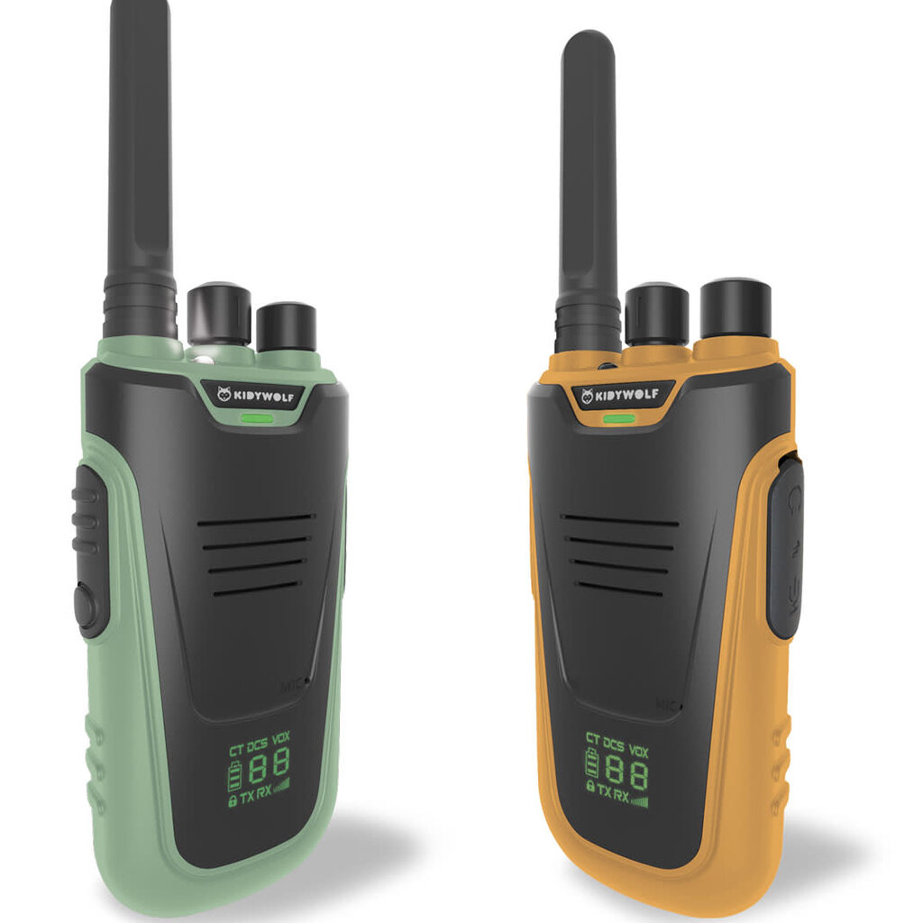 Kidywolf Kidytalk Walkie Talkie Green Orange