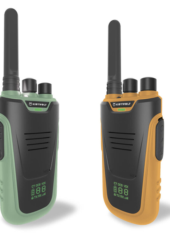 Kidywolf Kidytalk Walkie Talkie Green Orange