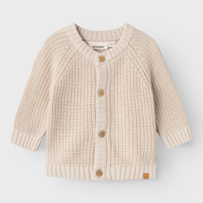 Lil' Atelier Nbnemlen Ls Knit Card Lil Noos Neutral