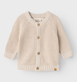 Lil' Atelier Nbnemlen Ls Knit Card Lil Noos Neutral