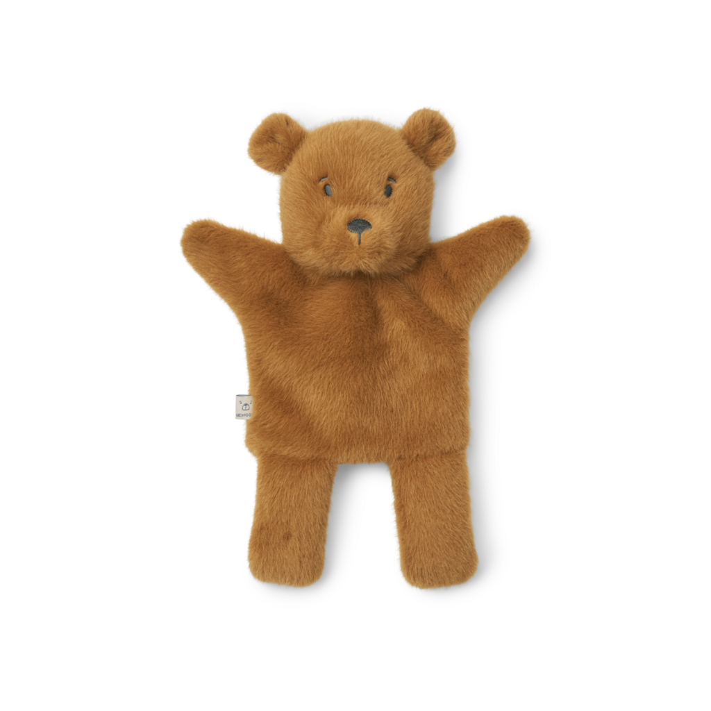 Liewood Honor Bear Hand Puppet Golden caramel