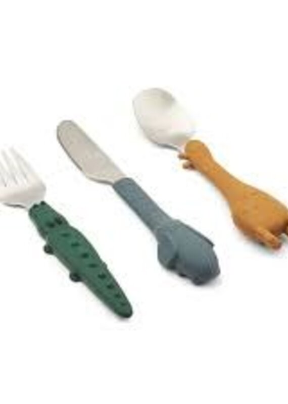 Liewood Tove All Together Cutlery Set Golden caramel mix