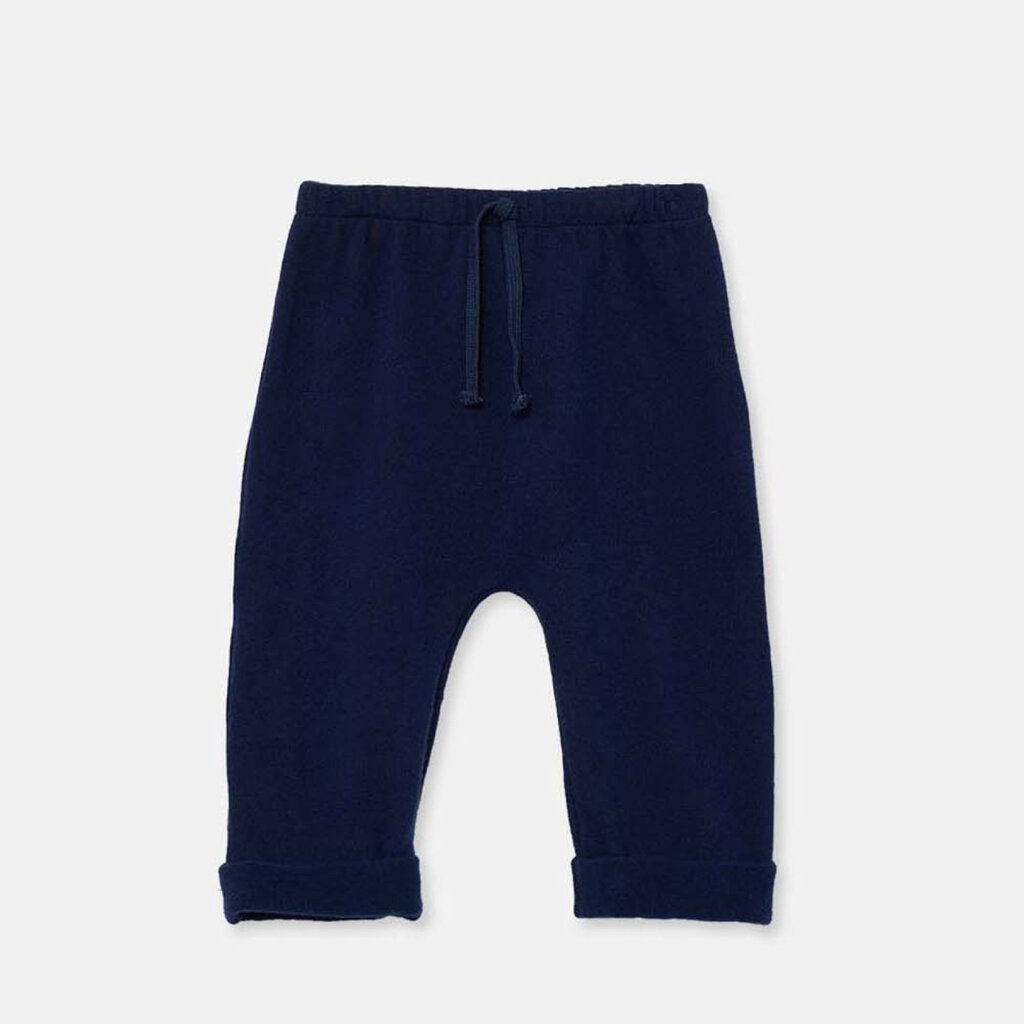 My Little Cozmo Soft knit baby pants Soft feel knit-Navy