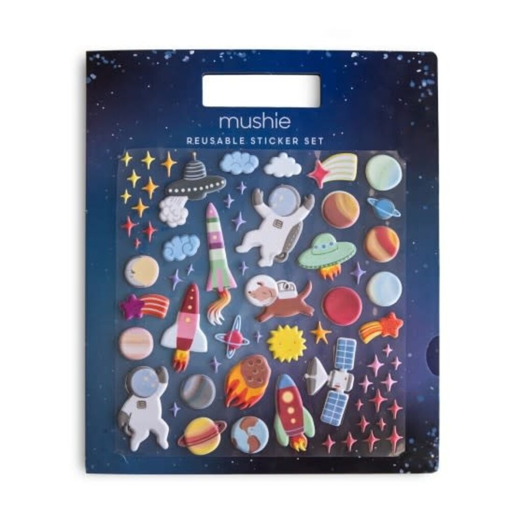 Mushie Reusable Sticker Set Space