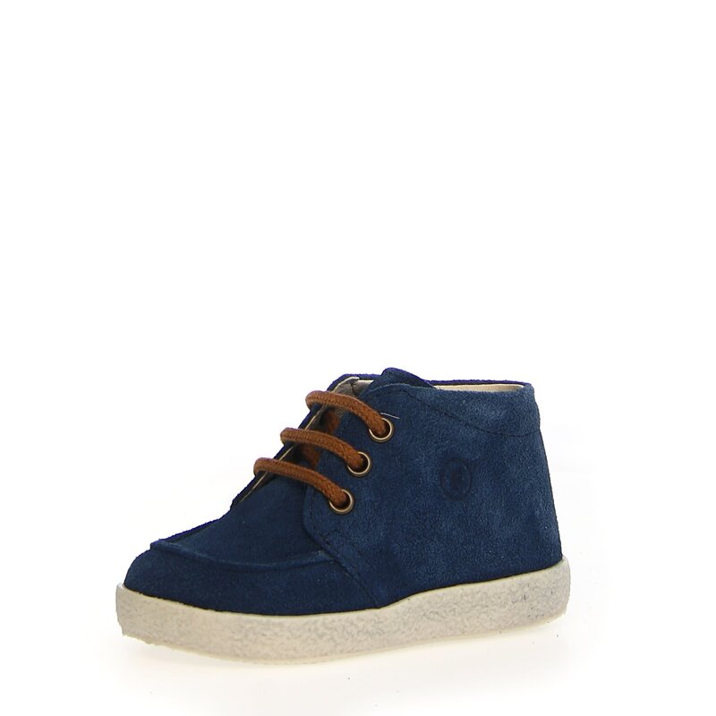 Falcotto Schoenen Ostrit Suede Indigo-Cognac